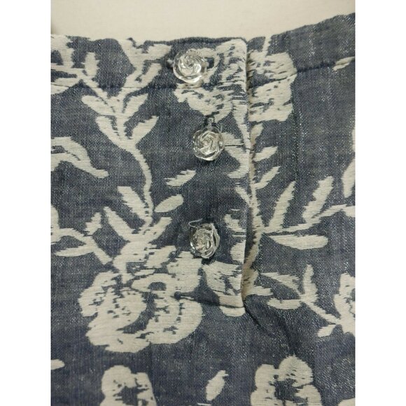 Max Studio Baby Girls 24 Month Old Dress Navy Blue White Floral - Picture 4 of 10